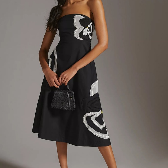 Anthropologie Maeve Floral Midi Dress - Picture 1 of 5